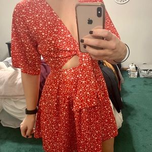 ShowPo red floral dress